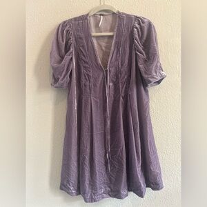 Free People purple babydoll dress M